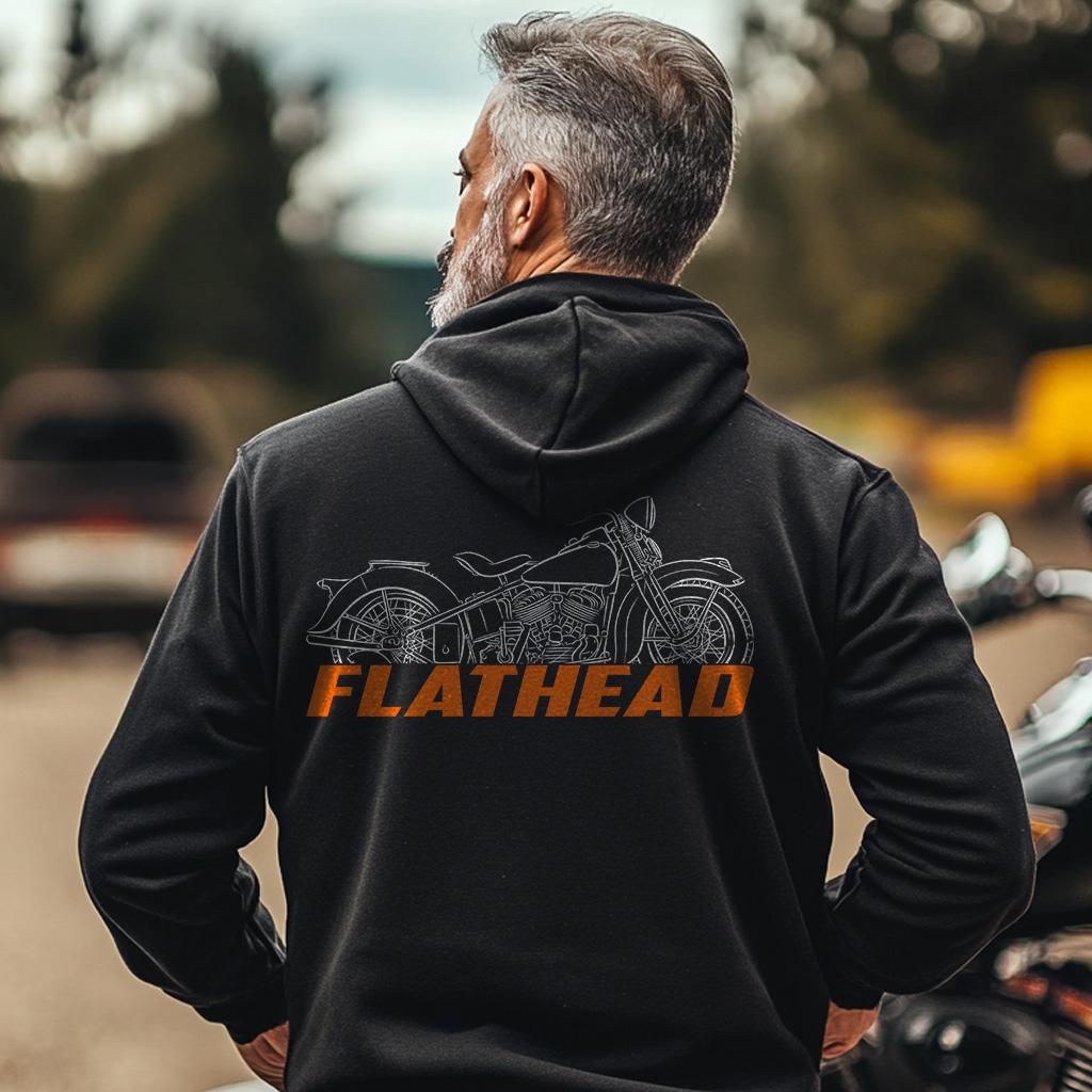 Harley-Davidson UH Flathead Inspired Hoodie - Biker Motorcycle Sweatshirt