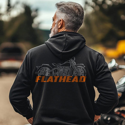 Harley-Davidson UH Flathead Inspired Hoodie - Biker Motorcycle Sweatshirt