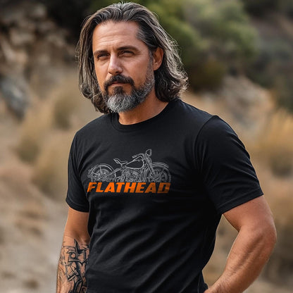 Harley-Davidson UA Flathead 1941 Inspired T-Shirt - Biker Motorcycle Tee Shirt