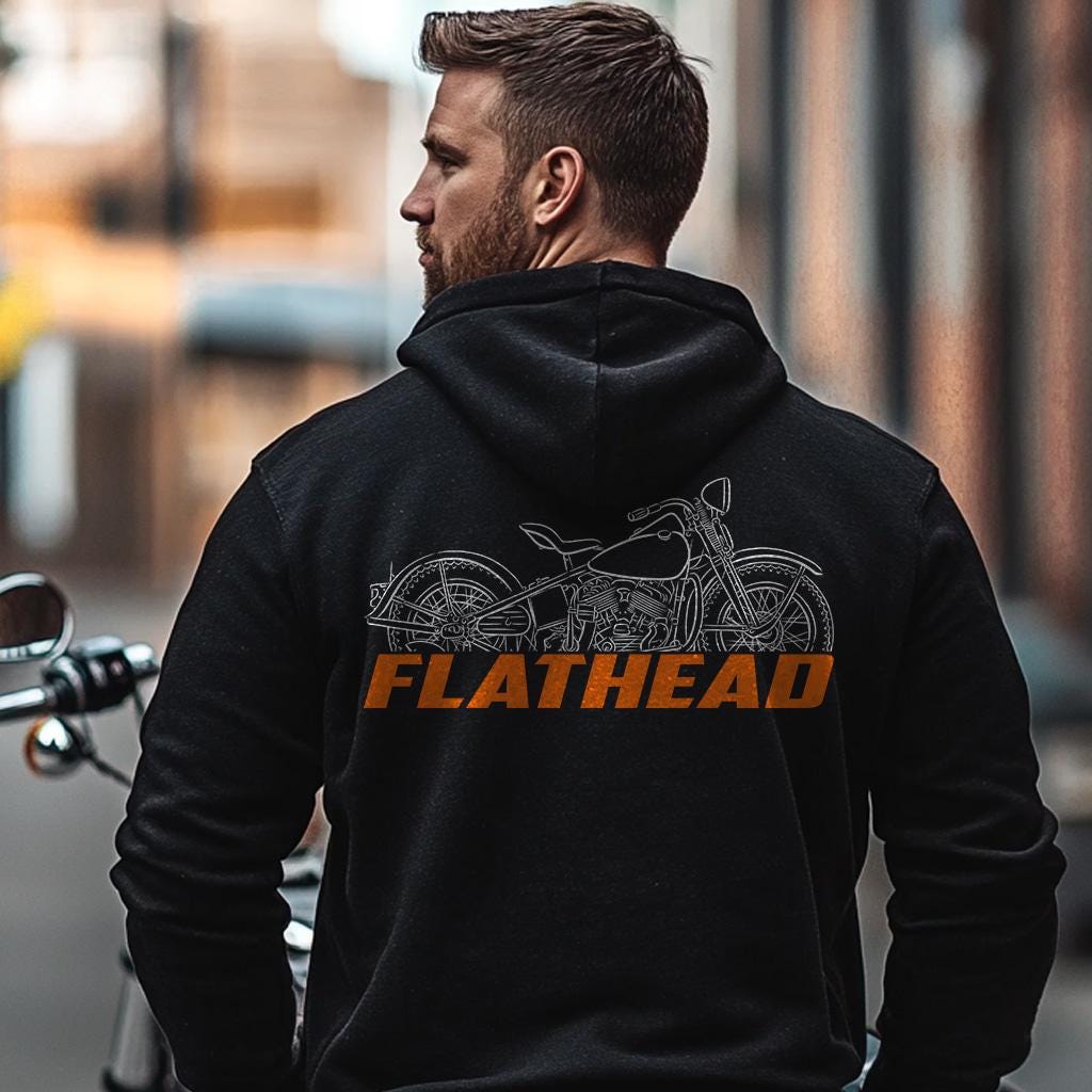 Harley-Davidson UA Flathead 1941 Inspired Hoodie - Biker Motorcycle Sweatshirt
