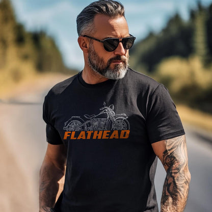 Harley-Davidson U Flathead Inspired T-Shirt - Biker Motorcycle Tee Shirt