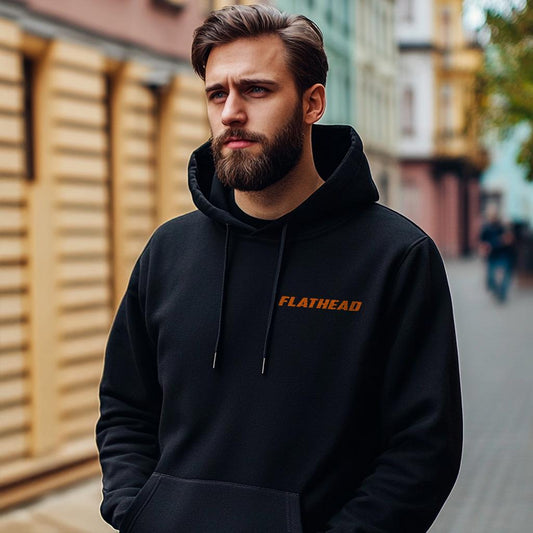 Harley-Davidson U Flathead Inspired Hoodie - Biker Motorcycle Sweatshirt