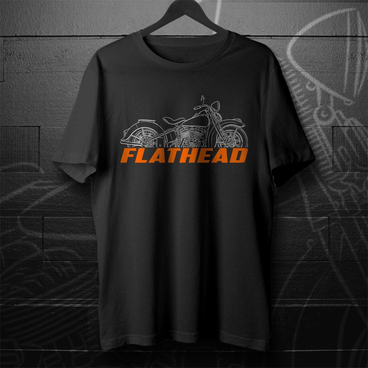 Harley-Davidson U Flathead Inspired T-Shirt - Biker Motorcycle Tee Shirt