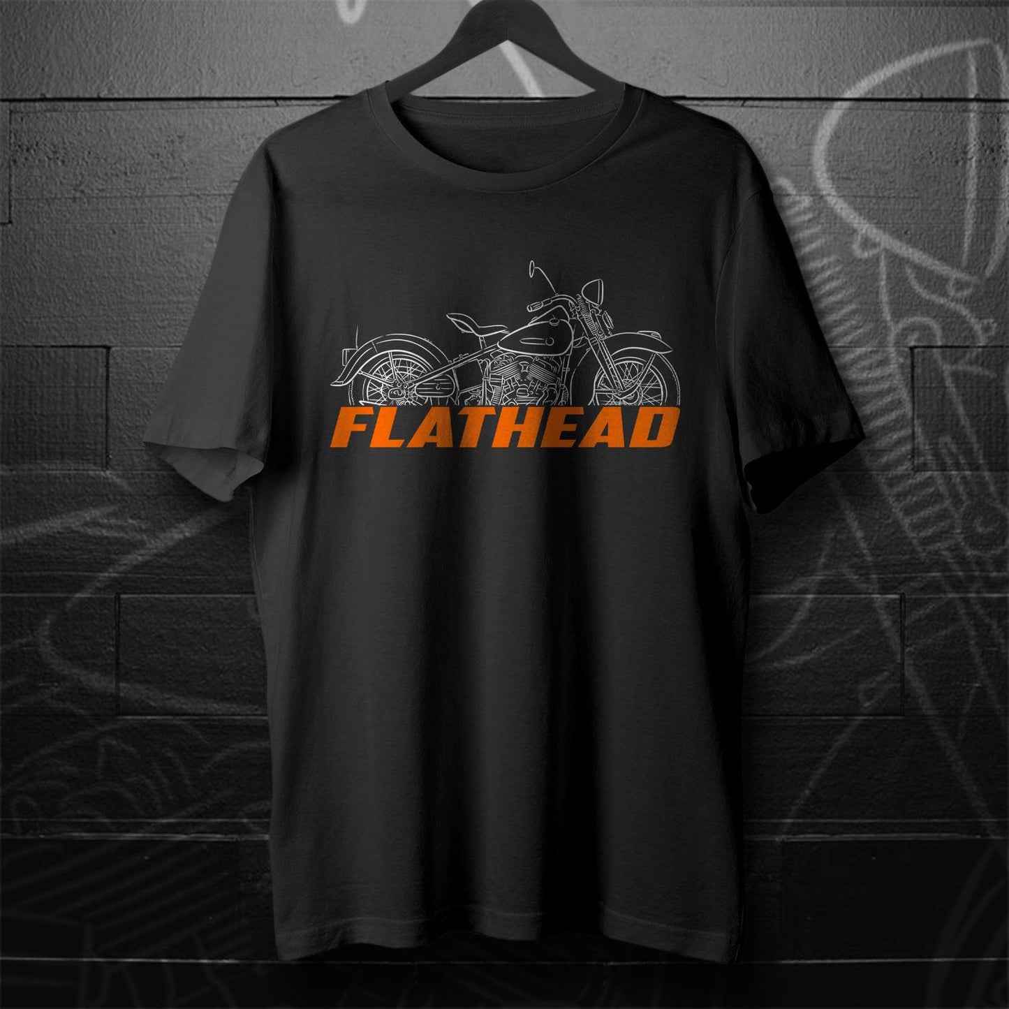 Harley-Davidson U Flathead Inspired T-Shirt - Biker Motorcycle Tee Shirt