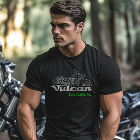 Kawasaki Vulcan 1700 Classic VN1700 2009-14 T-Shirt - Motorcycle Tee Shirt for Riders