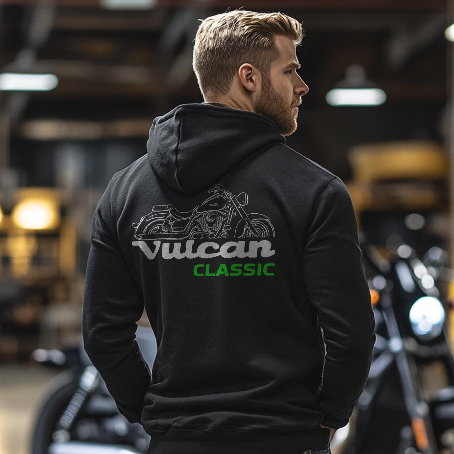 Kawasaki Vulcan 1700 Classic VN1700 2009-14 Inspired Hoodie - Motorcycle Sweatshirt for Riders