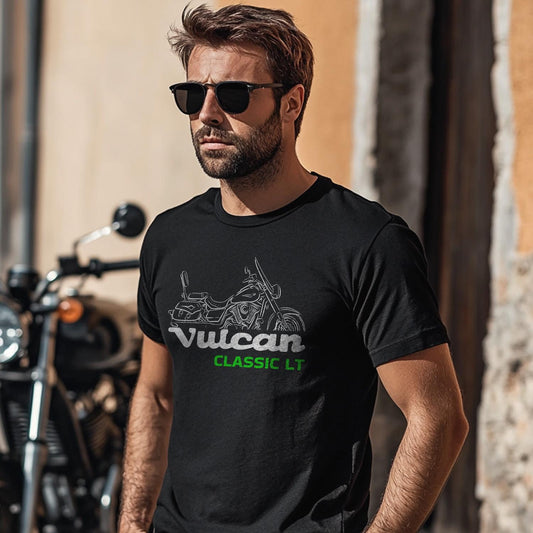 Kawasaki Vulcan VN1700G Classic LT 2009-10 T-Shirt - Motorcycle Tee Shirt for Riders