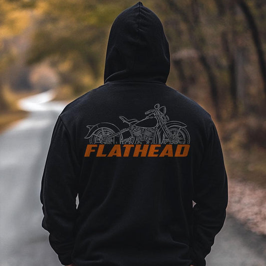 Harley-Davidson U UH UA ul ilh umg 1937 - 1939 Inspired Hoodie - Biker Motorcycle Sweatshirt