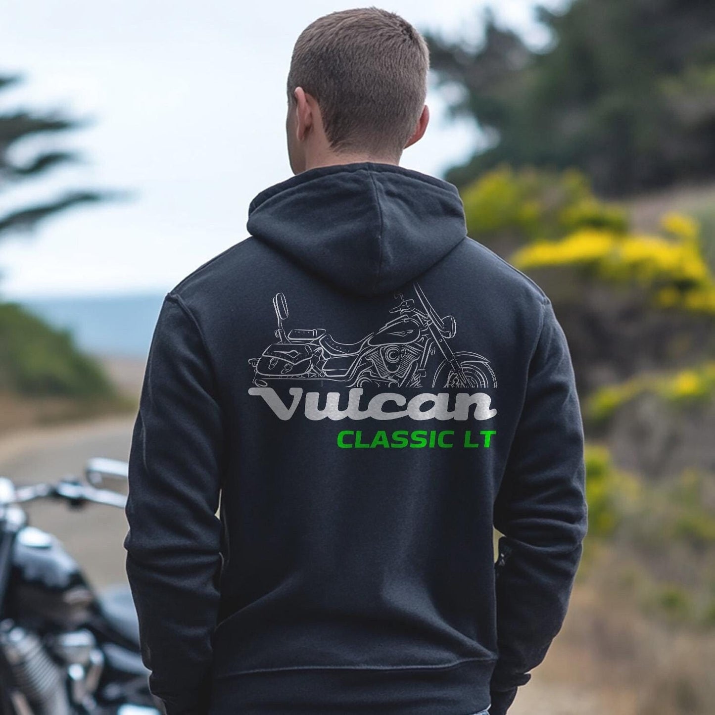 Kawasaki Vulcan VN1700G Classic LT 2009-10 Inspired Hoodie - Motorcycle Sweatshirt for Riders