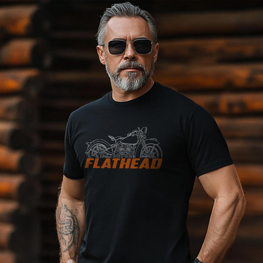 Harley-Davidson W WL WLD 1937 - 1942 Inspired T-Shirt - Biker Motorcycle Tee Shirt