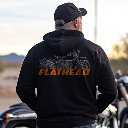 Harley-Davidson W WL WLD 1937 - 1942 Inspired Hoodie - Biker Motorcycle Sweatshirt