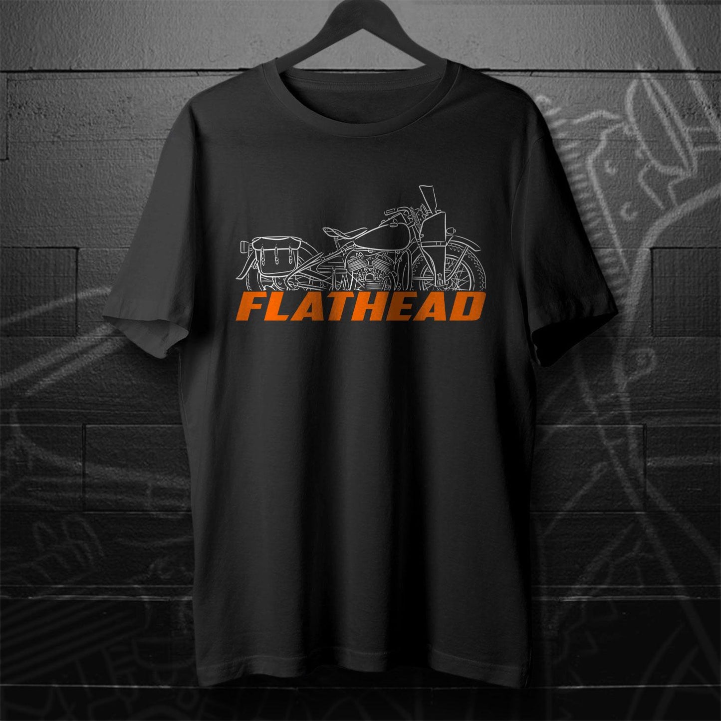 Harley-Davidson WLA 1940 - 1943 Inspired T-Shirt - Biker Motorcycle Tee Shirt