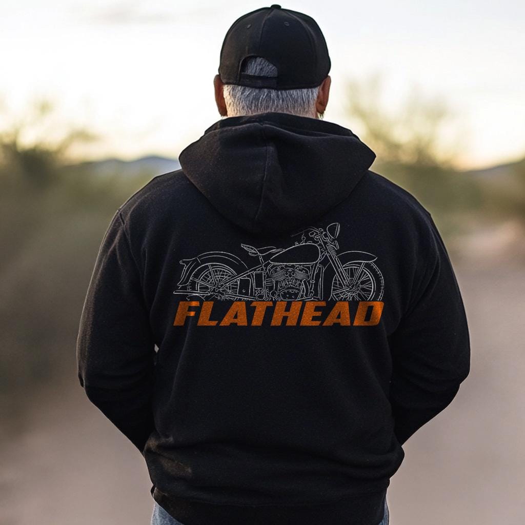 Harley-Davidson VLH 1936 Inspired Hoodie - Biker Motorcycle Sweatshirt