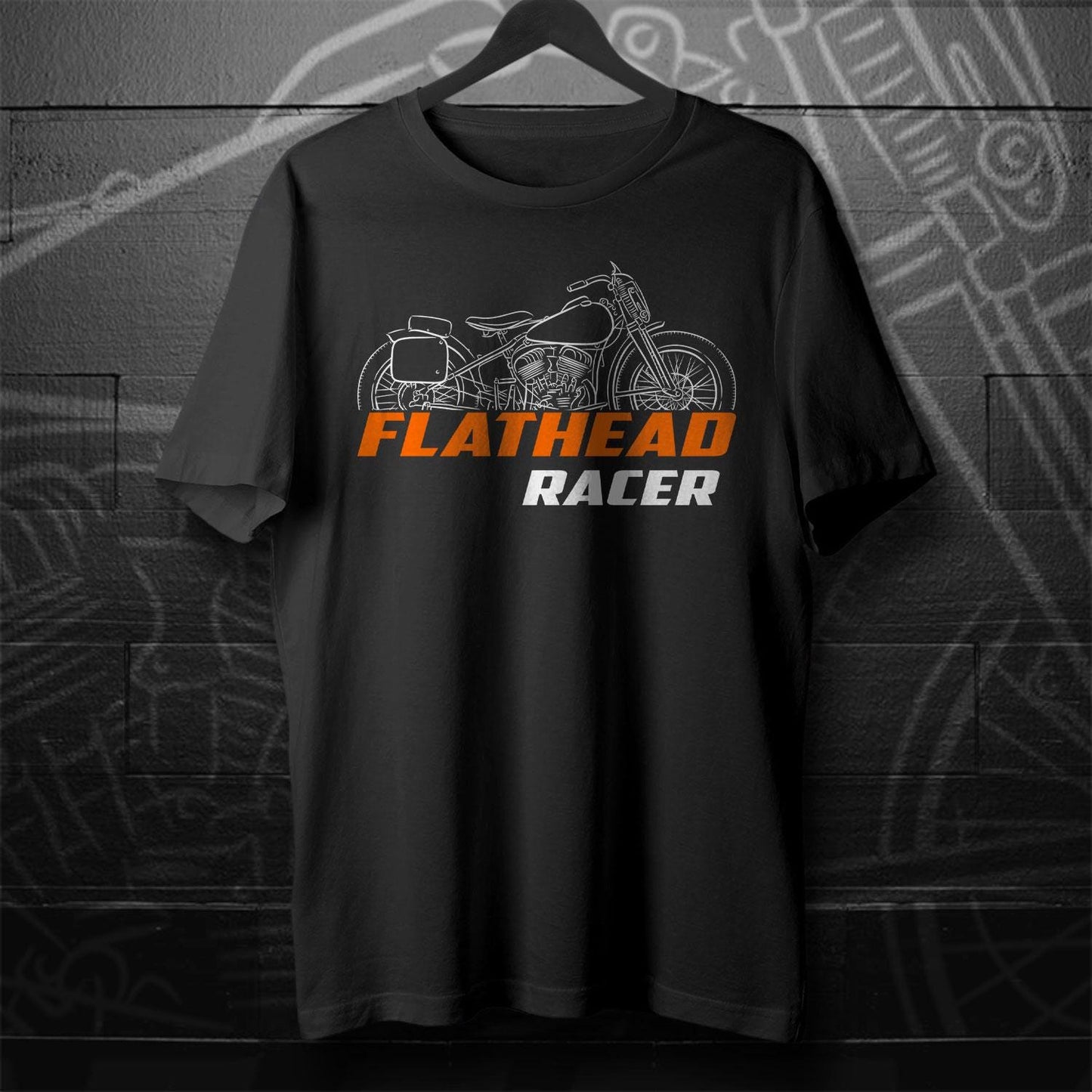 Harley-Davidson WRTT Racer 1951 Inspired T-Shirt - Biker Motorcycle Tee Shirt