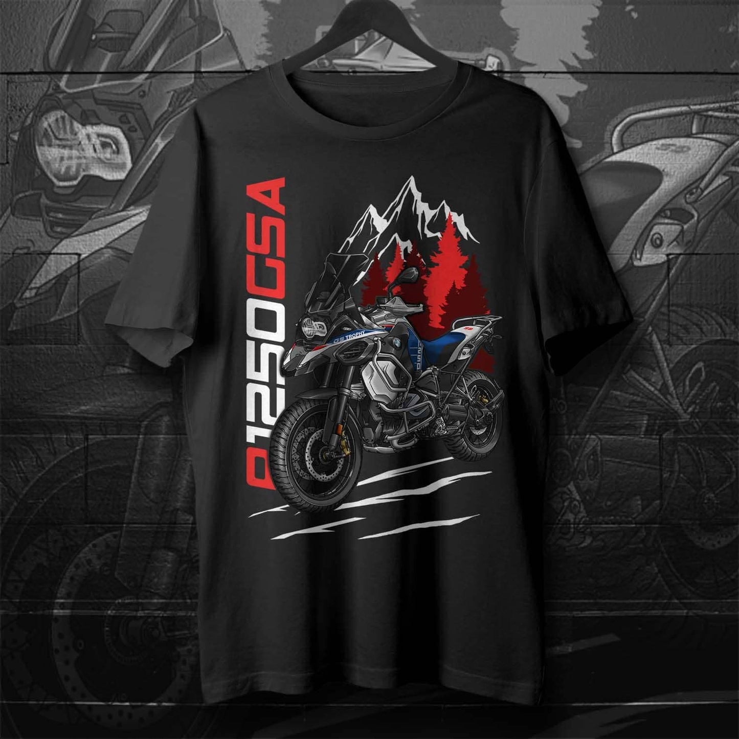 BMW R1250GSA T-Shirt - Motorcycle Tee Shirt for ADV Riders