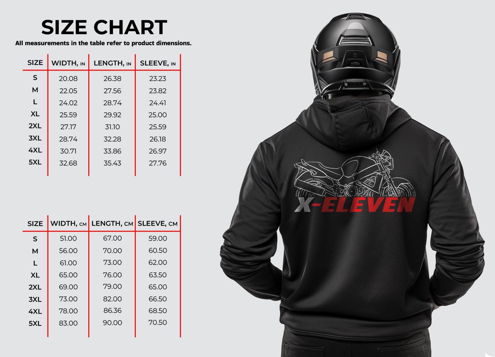 Honda X11 Inspired Hoodie - Motorcycle Sweatshirt for Riders