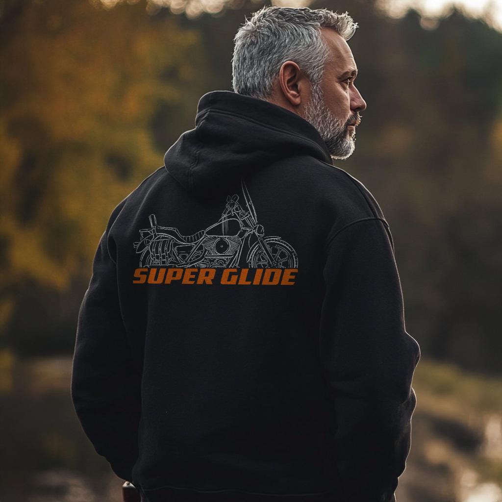 Harley-Davidson FXR Super Glide Inspired Hoodie - Biker Motorcycle Sweatshirt