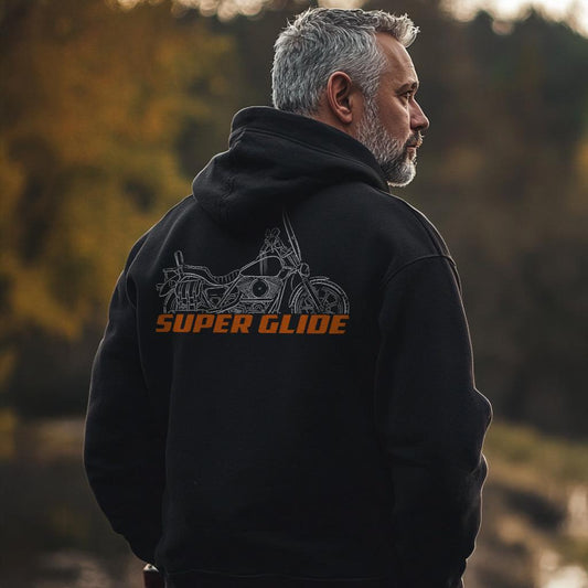 Harley-Davidson FXR Super Glide Inspired Hoodie - Biker Motorcycle Sweatshirt