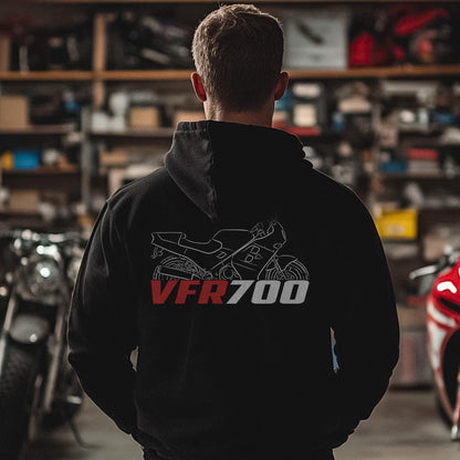 Honda VFR 700 Inspired Hoodie - Motorcycle Sweatshirt for Riders