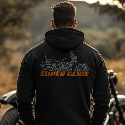 Harley-Davidson FXE Super Glide Inspired Hoodie - Biker Motorcycle Sweatshirt