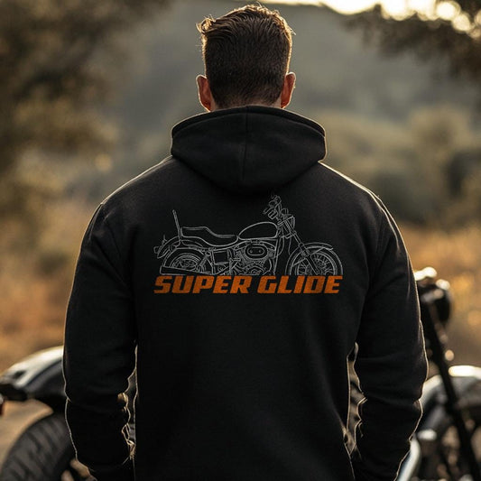 Harley-Davidson FXE Super Glide Inspired Hoodie - Biker Motorcycle Sweatshirt