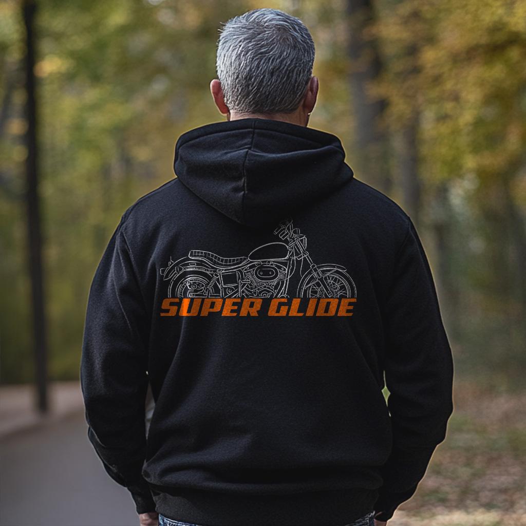 Harley-Davidson FX Super Glide Inspired Hoodie - Biker Motorcycle Sweatshirt