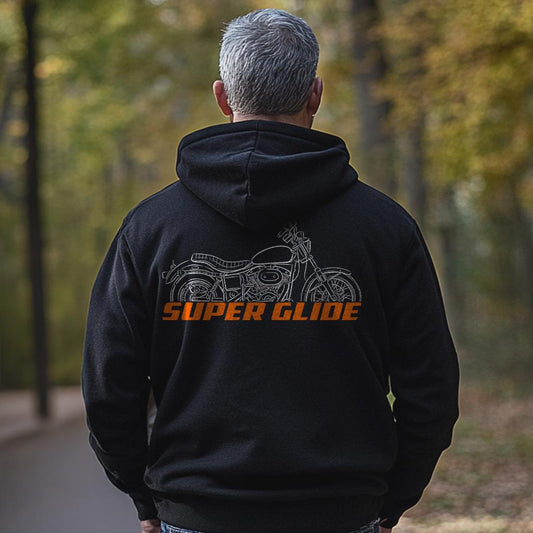 Harley-Davidson FX Super Glide Inspired Hoodie - Biker Motorcycle Sweatshirt