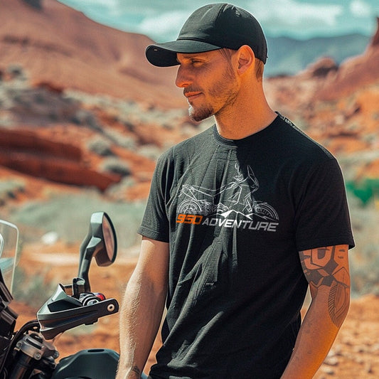 KTM 950 Adventure T-Shirt - Motorcycle Tee Shirt for ADV Riders
