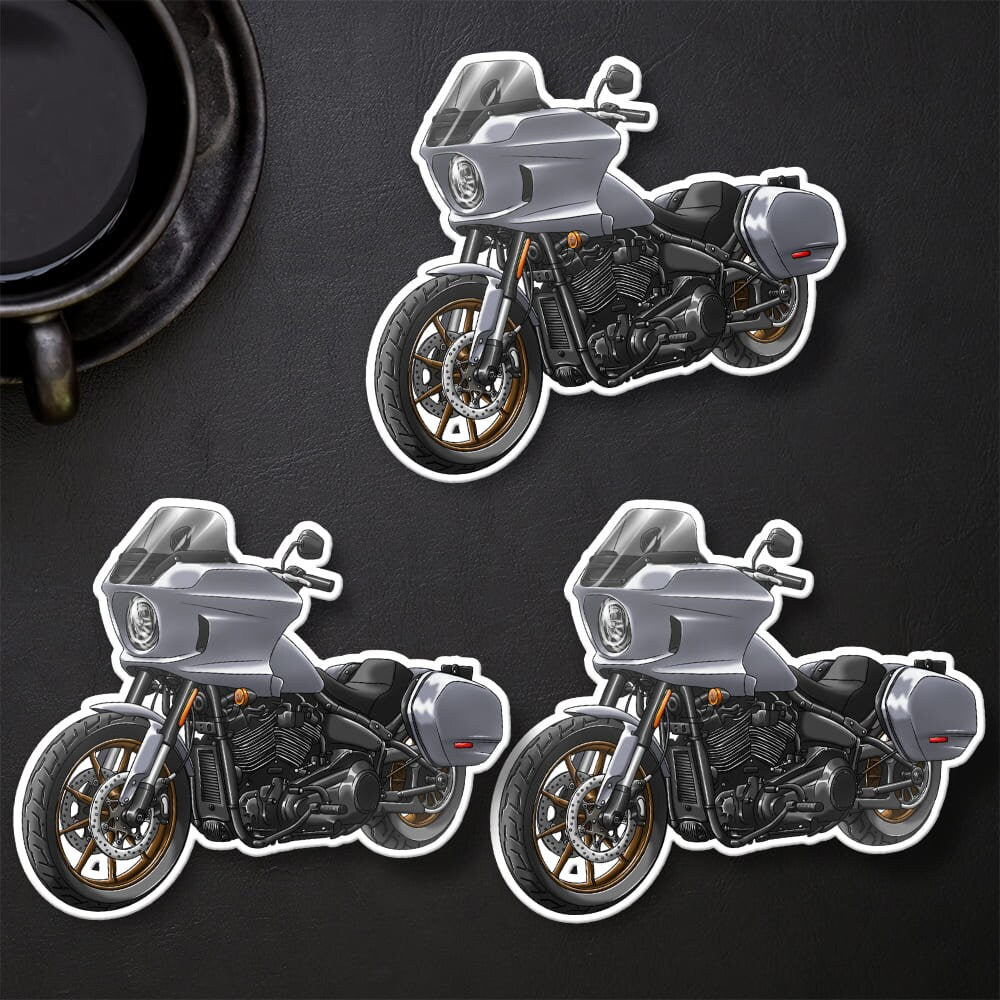 Harley Low Rider ST Stickers - Set of 3 Biker Motorcycle Decals