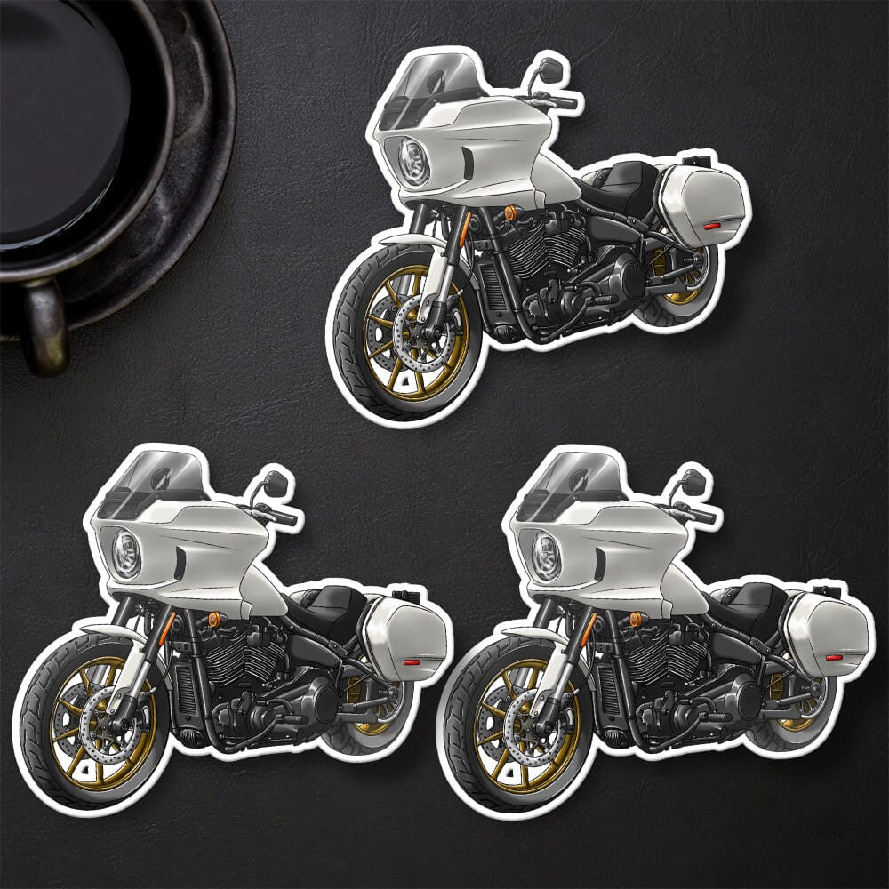 Harley Low Rider ST Stickers - Set of 3 Biker Motorcycle Decals
