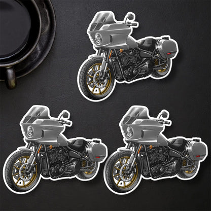Harley Low Rider ST Stickers - Set of 3 Biker Motorcycle Decals
