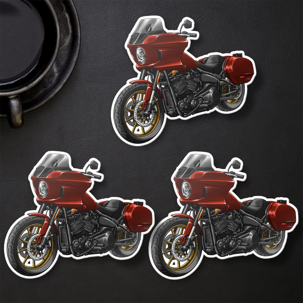 Harley Low Rider ST Stickers - Set of 3 Biker Motorcycle Decals