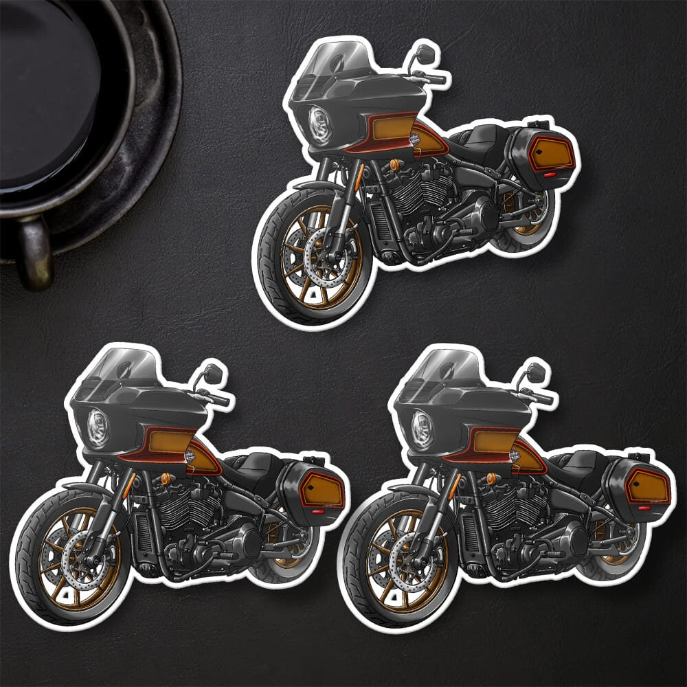 Harley Low Rider ST Stickers - Set of 3 Biker Motorcycle Decals