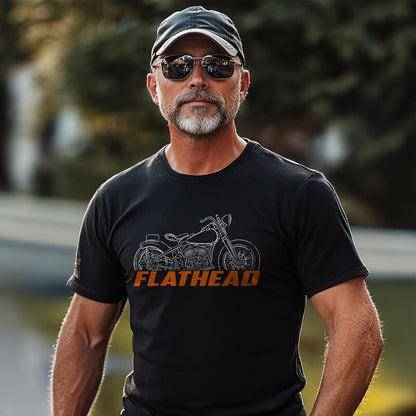 Harley Davidson WLDR 1937 - 1941 Inspired T-Shirt - Biker Motorcycle Tee Shirt