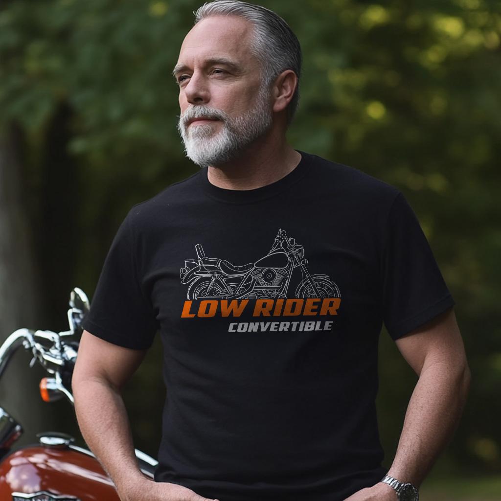 Harley-Davidson FXRS-CONV Low Rider Convertible Inspired T-Shirt - Biker Motorcycle Tee Shirt