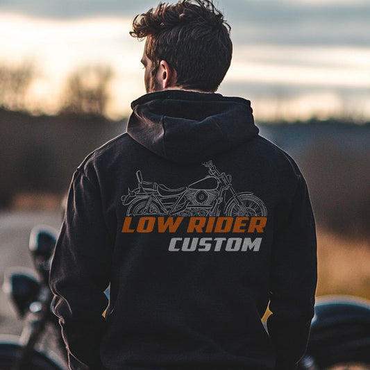 Harley-Davidson FXLR Low Rider Custom 1987 - 1994 Inspired Hoodie - Biker Motorcycle Sweatshirt
