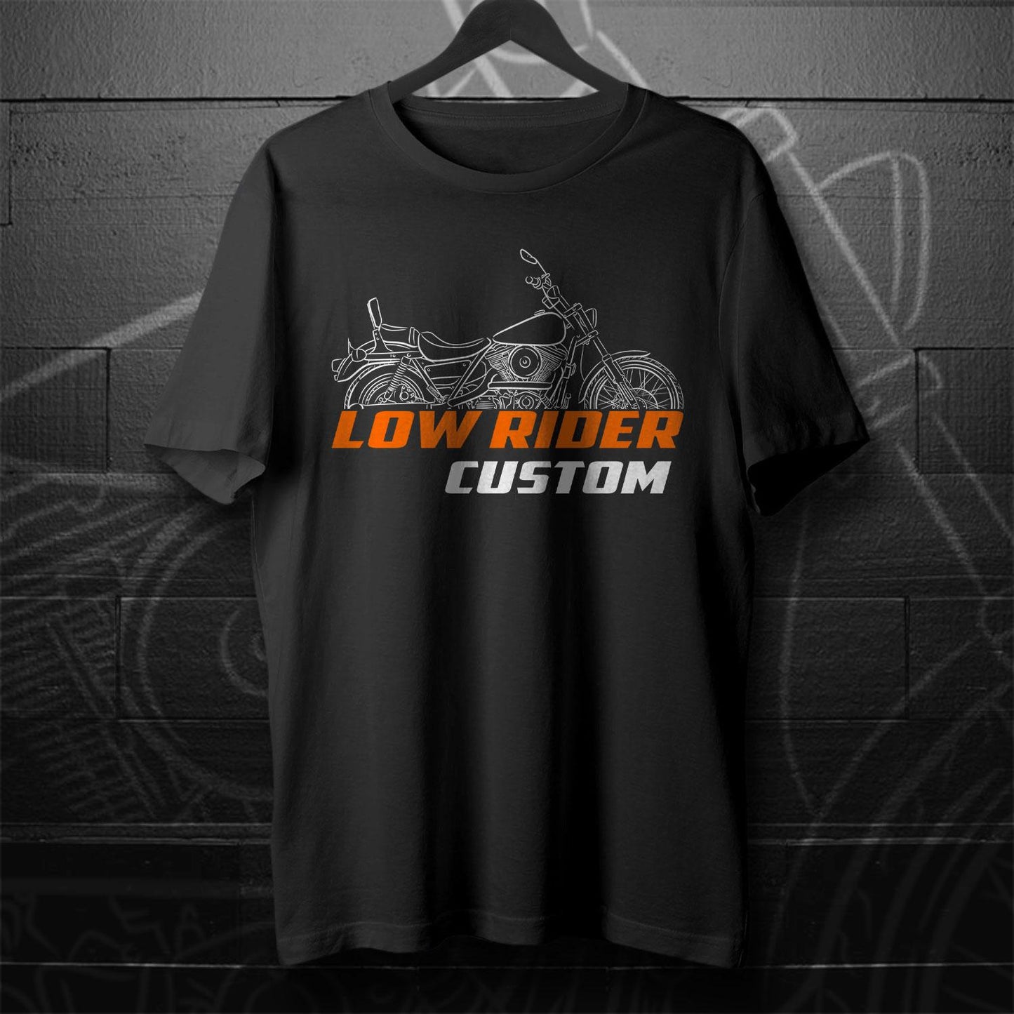 Harley-Davidson FXLR Low Rider Custom 1987 - 1994 Inspired T-Shirt - Biker Motorcycle Tee Shirt