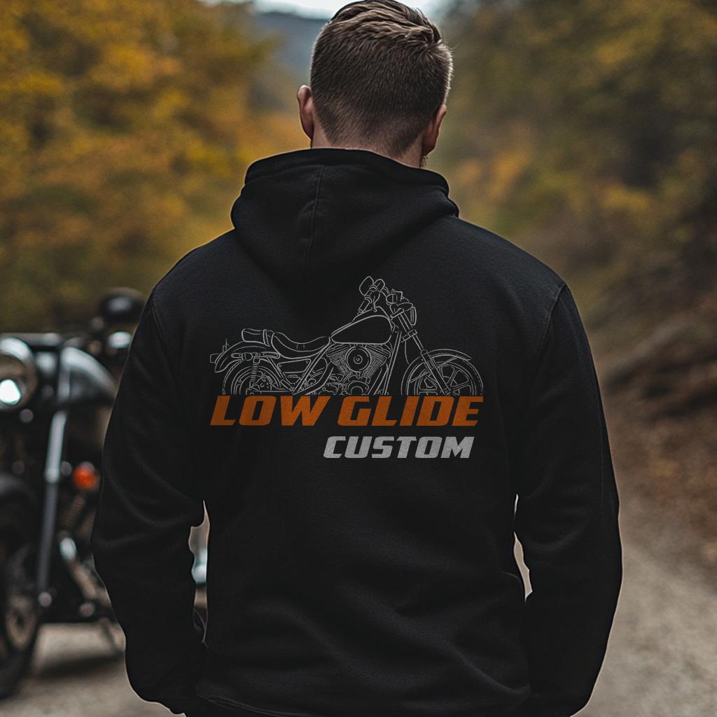 Harley Davidson FXRC Low Glide Custom 1985 Inspired Hoodie - Biker Motorcycle Sweatshirt