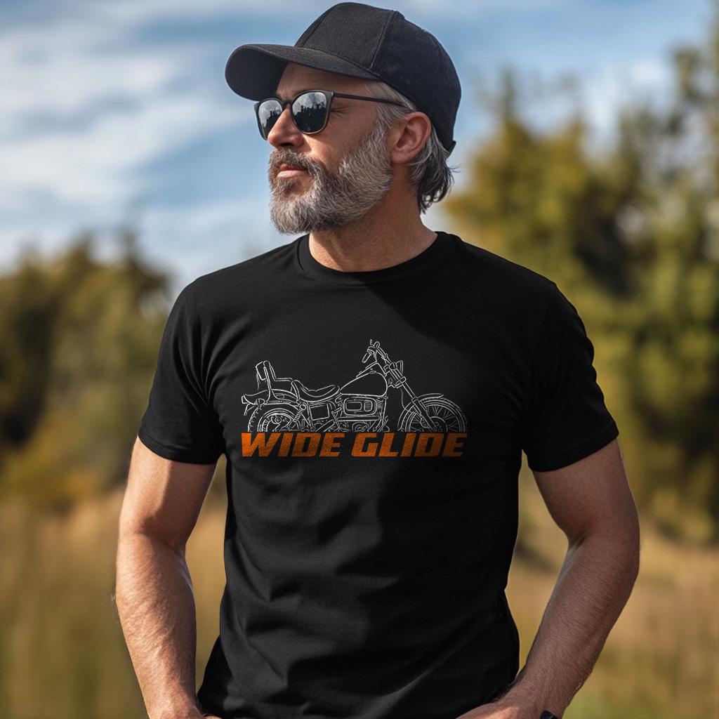 Harley-Davidson FXWG Wide Glide 1980 - 1986 Inspired T-Shirt - Biker Motorcycle Tee Shirt