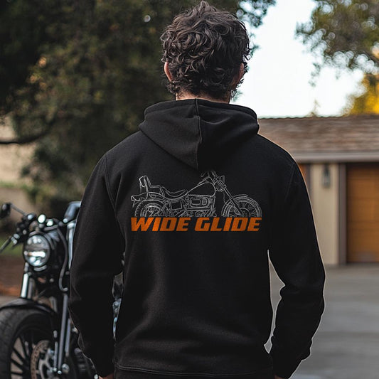 Harley-Davidson FXWG Wide Glide 1980 - 1986 Inspired Hoodie - Biker Motorcycle Sweatshirt