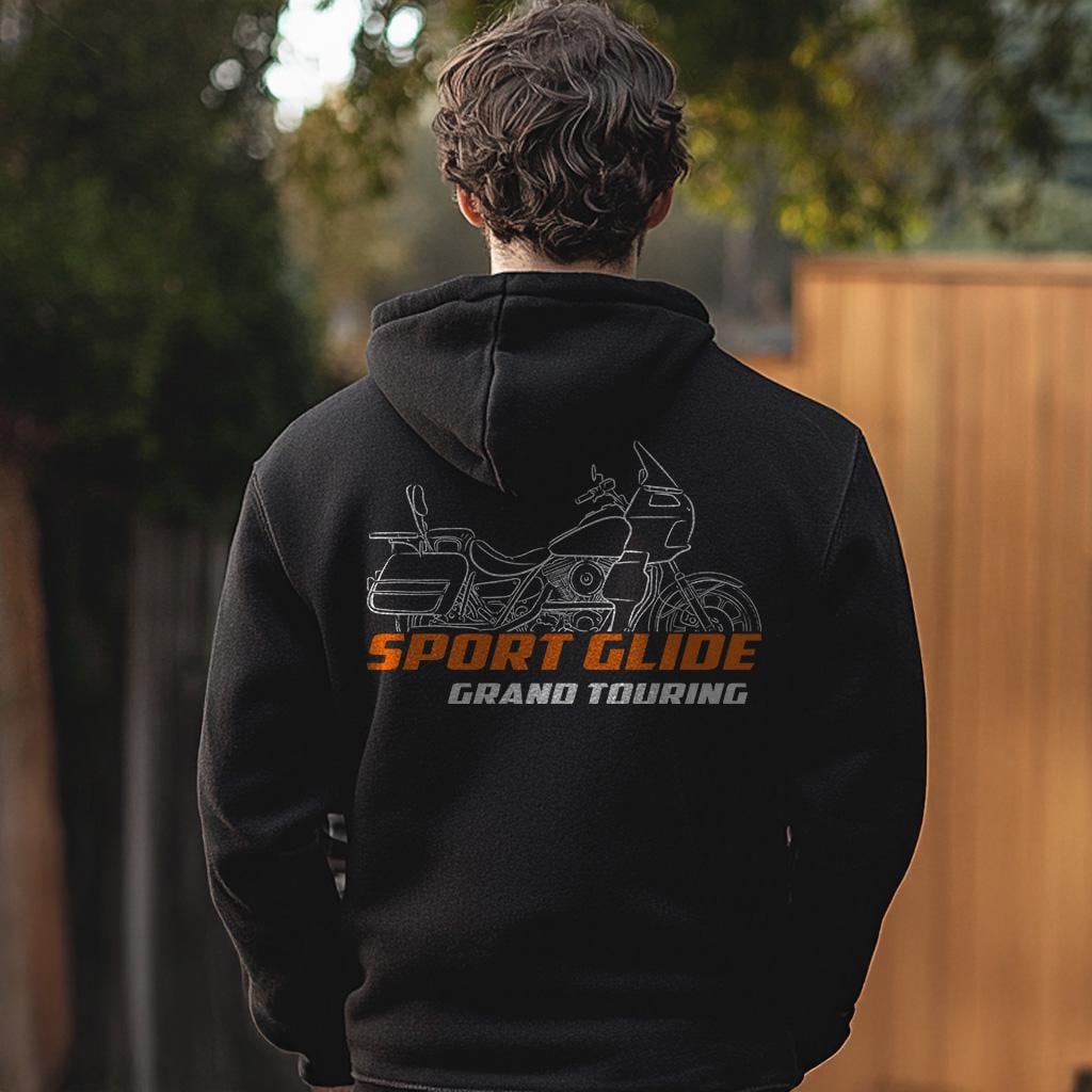 Harley Davidson FXRD Sport Glide Grand Touring 1986 Inspired Hoodie - Biker Motorcycle Sweatshirt