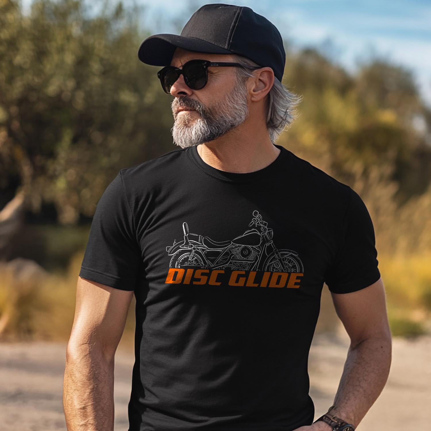 Harley Davidson FXRDG Disc Glide 1984 Inspired T-Shirt - Biker Motorcycle Tee Shirt