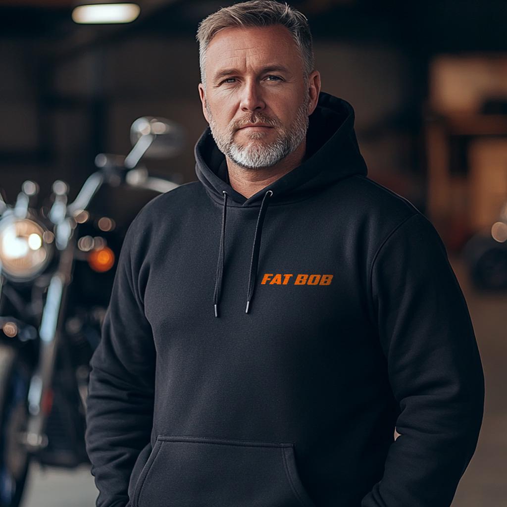 Harley-Davidson FXEF Fat Bob Inspired Hoodie - Biker Motorcycle Sweatshirt