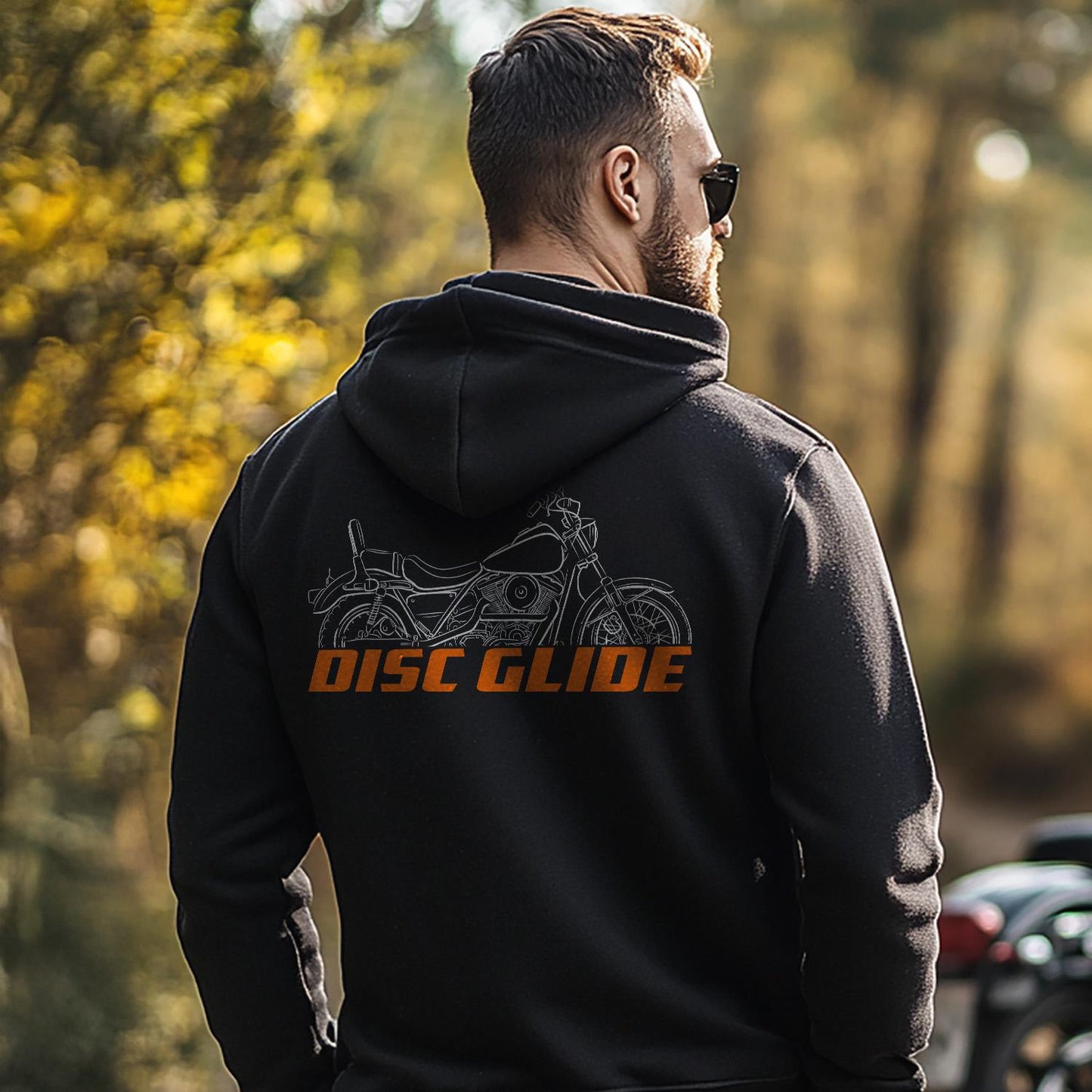 Harley Davidson FXRDG Disc Glide 1984 Inspired Hoodie - Biker Motorcycle Sweatshirt