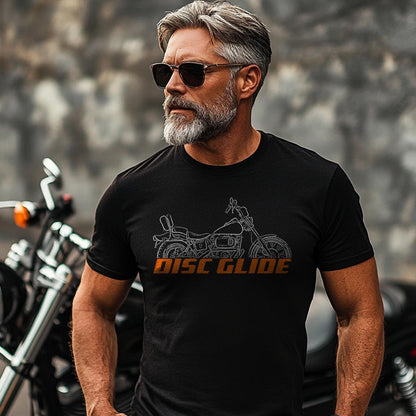 Harley Davidson FXDG Disc Glide 1983 Inspired T-Shirt - Biker Motorcycle Tee Shirt