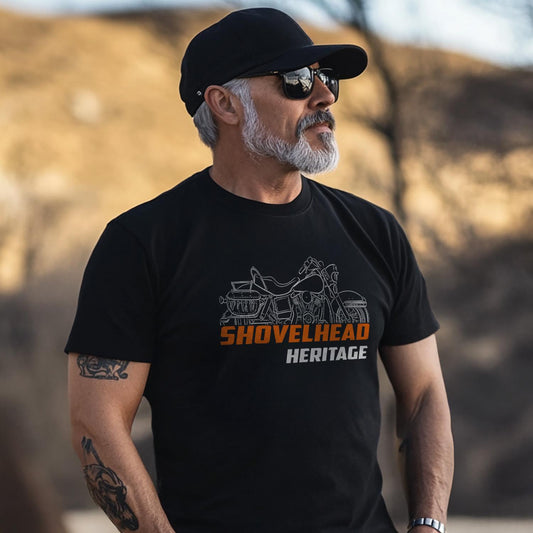 Harley Davidson FLHE 1340 Heritage 1981 Inspired T-Shirt - Biker Motorcycle Tee Shirt