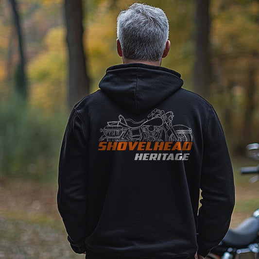 Harley Davidson FLHE 1340 Heritage 1981 Inspired Hoodie - Biker Motorcycle Sweatshirt