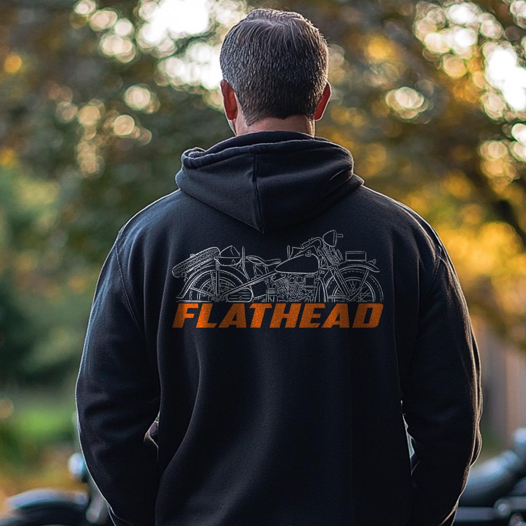 Harley-Davidson ELC 1942 Inspired Hoodie - Biker Motorcycle Sweatshirt