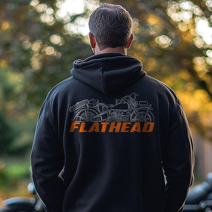 Harley-Davidson ELC 1942 Inspired Hoodie - Biker Motorcycle Sweatshirt