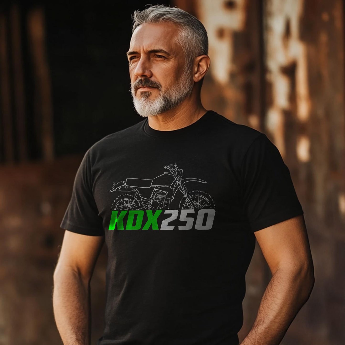 Kawasaki KDX250 Inspired T-Shirt - Motorcycle Tee Shirt for Riders